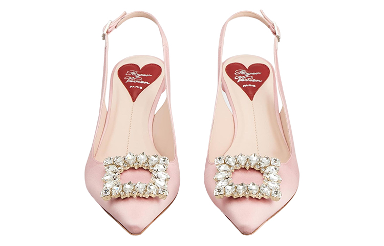 (W) Roger Vivier Satin High Heels 'Crystal Buckle Pink' 圖 3