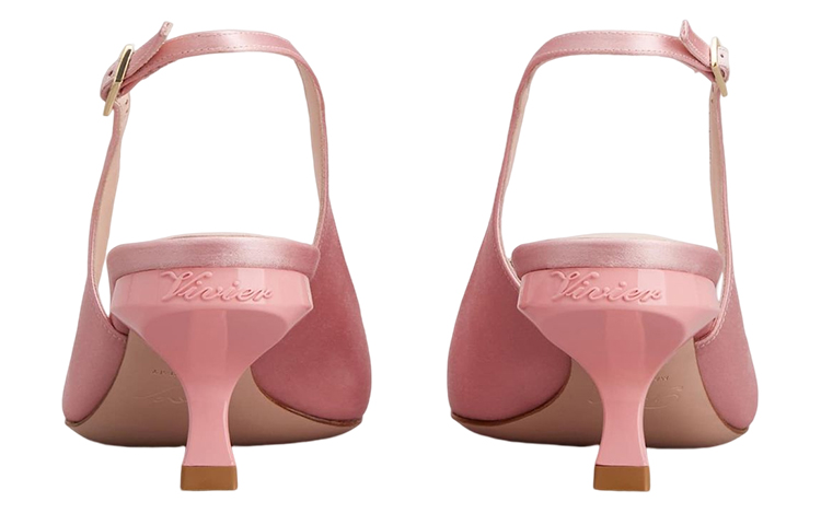 (W) Roger Vivier Satin High Heels 'Crystal Buckle Pink' 圖 4