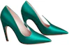 Order (W) Roger Vivier Satin Tumit Runcing 'Hijau' RVW68434240RS0V016