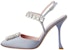 (W) Roger Vivier Satin Stiletto Heels 'Crystal Buckle Grey' - Tumit Tinggi Satin Kelabu. RVW68334210RS0L021
