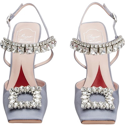(Women) Roger Vivier Satin Stiletto Heels 'Crystal Buckle Grey' RVW68334210RS0L021 Lookbook (Women) Roger Vivier Satin Stiletto Heels 'Crystal Buckle Grey' RVW68334210RS0L021
