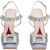 (W) Roger Vivier Satin Stiletto Heels 'Crystal Buckle Grey' - Tumit Tinggi Satin Kelabu. RVW68334210RS0L021