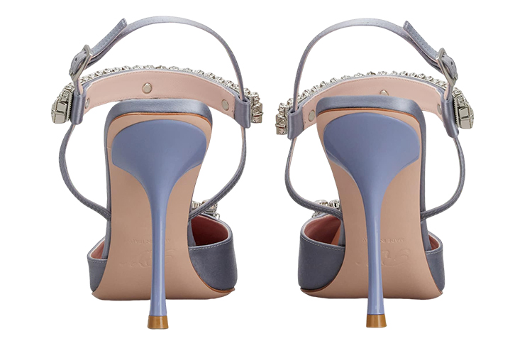 Shop (W) Roger Vivier Satin Stiletto Heels 'Crystal Buckle Abu-abu' RVW68334210RS0L021