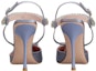Shop (W) Roger Vivier Satin Stiletto Heels 'Crystal Buckle Grey' - Tumit Tinggi Satin Kelabu. RVW68334210RS0L021