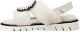 Buy (W) Roger Vivier Sandal Fesyen Velcro Bulu 'Putih' RVW65434770MFY656Z