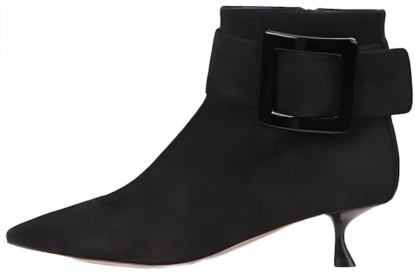 (Women) Roger Vivier Short Boots 'Fashion Black Velvet Leather' RVW54329870N5WB999 Buy (Women) Roger Vivier Short Boots 'Fashion Black Velvet Leather' RVW54329870N5WB999