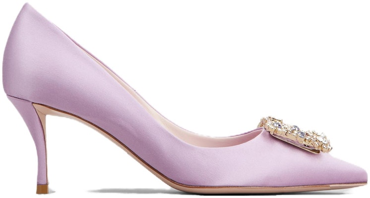 (Women) Roger Vivier Silk Pointed Toe Comfort Stiletto Heels 'Pink' RVW41417620RS0L223 Order (Women) Roger Vivier Silk Pointed Toe Comfort Stiletto Heels 'Pink' RVW41417620RS0L223