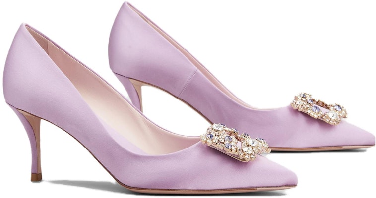 (Women) Roger Vivier Silk Pointed Toe Comfort Stiletto Heels 'Pink' RVW41417620RS0L223 Lookbook (Women) Roger Vivier Silk Pointed Toe Comfort Stiletto Heels 'Pink' RVW41417620RS0L223