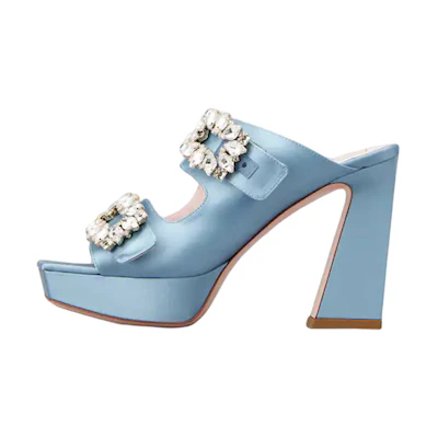 (W) Roger Vivier Slide 'Blue Buckle'