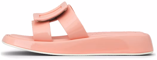 (Women) Roger Vivier Slide 'Pink Patent Leather Buckle' RVW60930480D1PM215 (Women) Roger Vivier Slide 'Pink Patent Leather Buckle' RVW60930480D1PM215