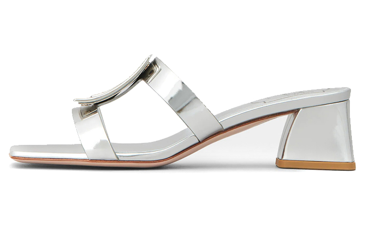 (W) Roger Vivier Slide 'Silver Fashion'