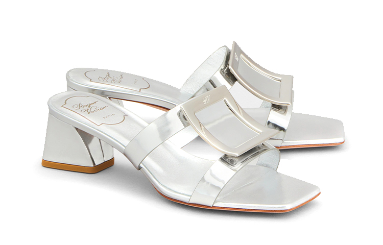 (W) Roger Vivier Slide 'Silver Fashion' 圖 4