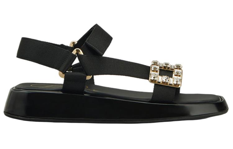 (W) Roger Vivier Slide Trekky 'Black Crystal Buckle' 圖 2