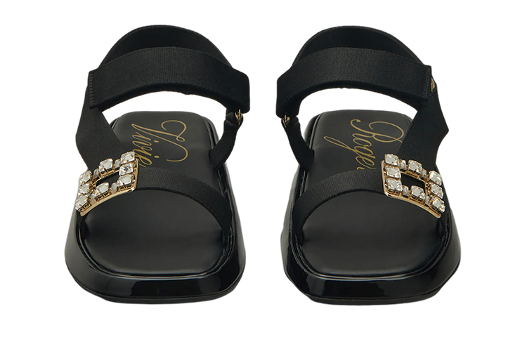(W) Roger Vivier Slide Trekky 'Black Crystal Buckle' 圖 3