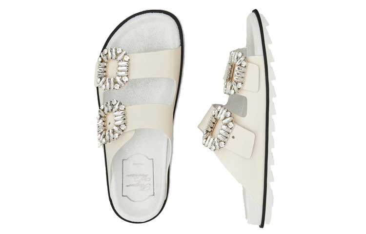 (W) Roger Vivier Slidy Viv' 'Cream Leather' 圖 4