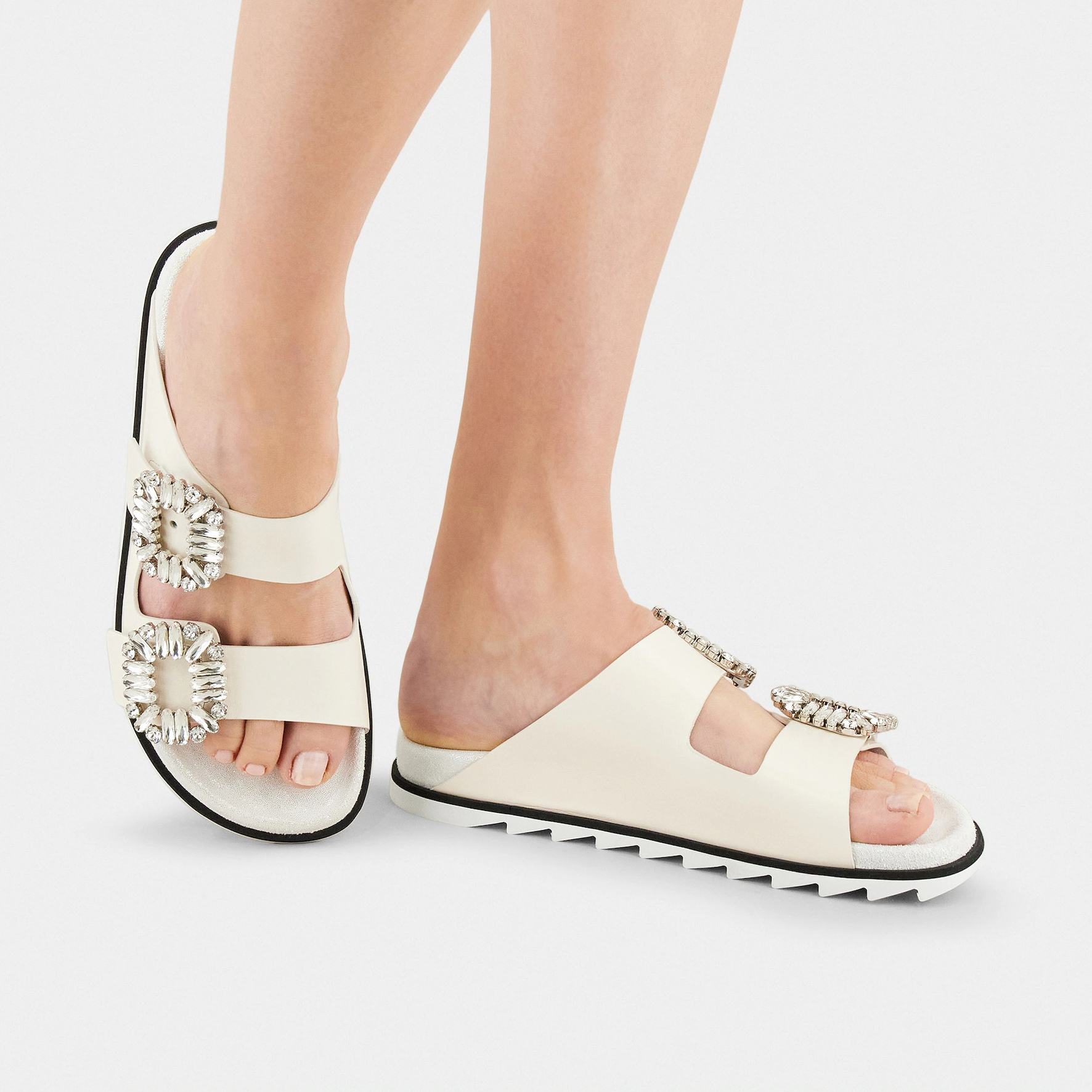 (W) Roger Vivier Slidy Viv' 'Cream Leather' 圖 7