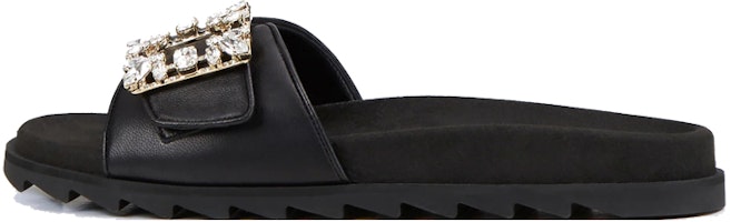(Women) Roger Vivier Slidy Viv' 'Versailles Black Buckle' RVW4582865091TB999 (Women) Roger Vivier Slidy Viv' 'Versailles Black Buckle' RVW4582865091TB999