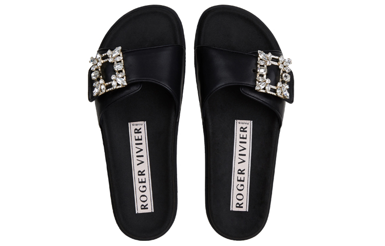 Shop (W) Roger Vivier Slidy Viv' 'Versailles Gesper Hitam' RVW4582865091TB999