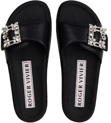 (W) Roger Vivier Slidy Viv' 'Versailles Gesper Hitam' RVW4582865091TB999 Shop (W) Roger Vivier Slidy Viv' 'Versailles Gesper Hitam' RVW4582865091TB999