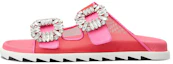 Buy (W) Roger Vivier Slidy Viv ''Fibbia Cristallo Rosa'' RVW45834360O8I0VQ2