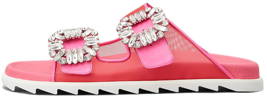 (W) Roger Vivier Slidy Viv 'Gesper Kristal Merah Jambu' RVW45834360O8I0VQ2 Buy (W) Roger Vivier Slidy Viv 'Gesper Kristal Merah Jambu' RVW45834360O8I0VQ2