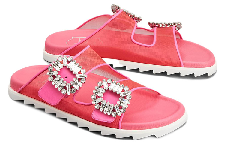 Order (W) Roger Vivier Slidy Viv ''Fibbia Cristallo Rosa'' RVW45834360O8I0VQ2