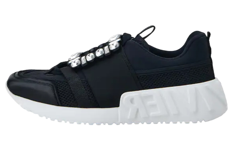 (Women) Roger Vivier Sneaky Viv' 'Black Crystal Buckle' RVW65732890RJCB999