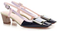 Lookbook (Women) Roger Vivier Square Toe Block Heel 'Black Leather' RVW00625600D1P1K44