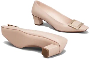 (W) ロジェヴィヴィエ スクエアトゥブロックヒールパンプス (ヌードピンク) RVW00600920D1PC211 Purchase (W) ロジェヴィヴィエ スクエアトゥブロックヒールパンプス (ヌードピンク) RVW00600920D1PC211