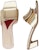 (W) Roger Vivier Tumit Blok Hujung Petak 'Emas' Slide RVW65832800KACG005