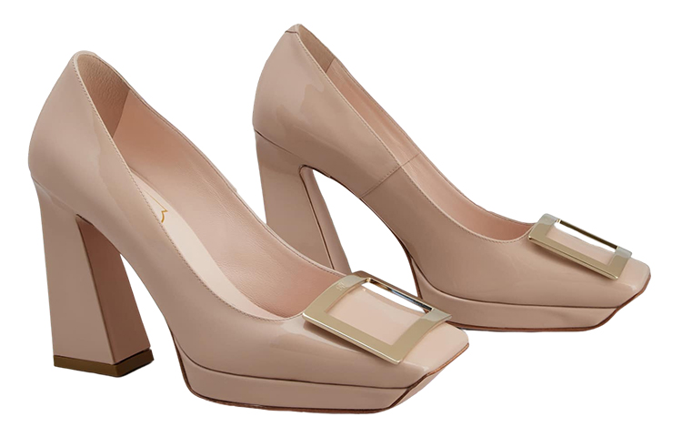 Order (W) 로저비비에 스퀘어토 핑크 펌프스 (메탈 버클) RVW68033930D1PC211