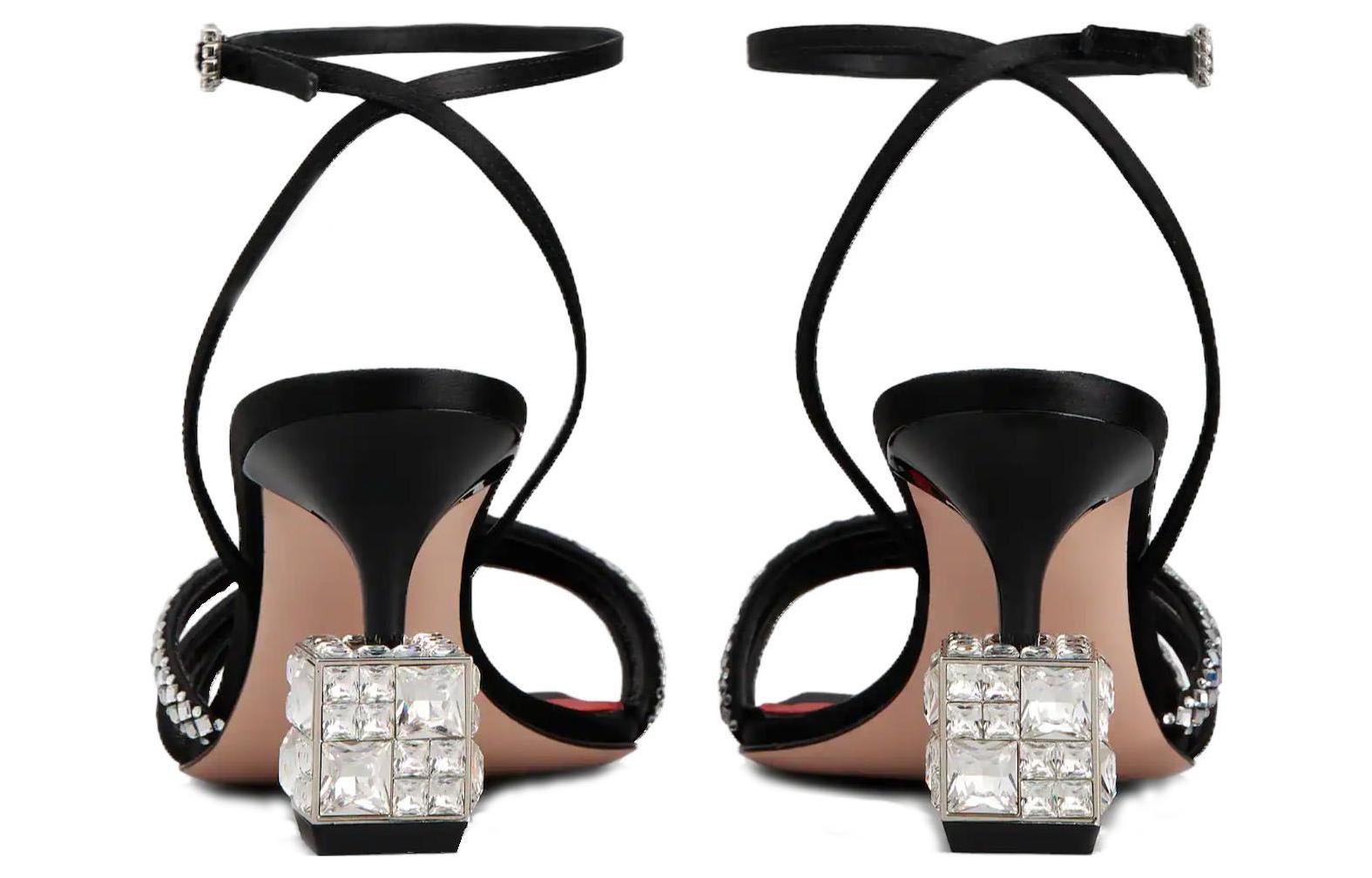 (W) Roger Vivier Square Toe CMFTable Sandals 'Black One-Strap' 圖 5