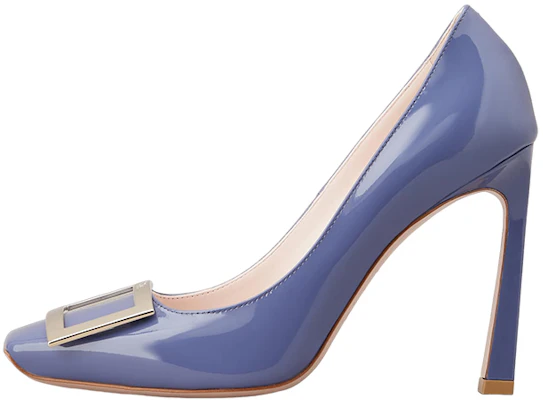 (W) Roger Vivier 方头低跟鞋 '金属扣蓝色漆皮' RVW40115280D1PU822 Buy (W) Roger Vivier 方头低跟鞋 '金属扣蓝色漆皮' RVW40115280D1PU822