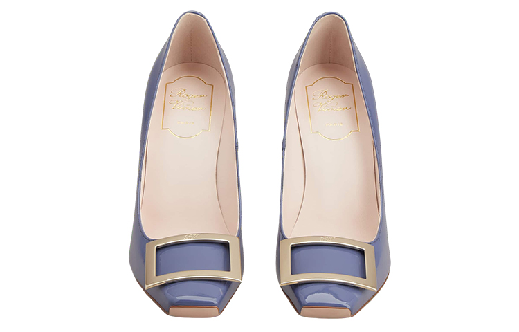 Lookbook (W) Roger Vivier 方头低跟鞋 &#x27;金属扣蓝色漆皮&#x27; RVW40115280D1PU822
