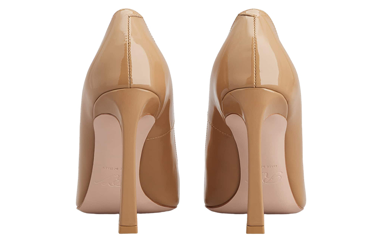 (W) Roger Vivier Square Toe Patent Leather High Heels 'Metal Buckle Brown' 圖 4