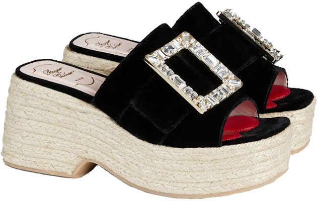 (W) Roger Vivier 水钻扣黑色草编平底鞋 RVW61931050AQPB999 Lookbook (W) Roger Vivier 水钻扣黑色草编平底鞋 RVW61931050AQPB999