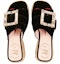 Purchase (W) Roger Vivier Strass Buckle 'Espadrille Flat Hitam' RVW61931050AQPB999