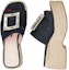 Shop (W) Roger Vivier Strass Buckle Platform Mules 'Biru' RVW61931050EMNU820