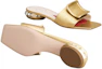 Purchase (W) Roger Vivier Strass Heel ''Gold Quadratische Offene Zehen Mule'' RVW69132170KACG211