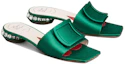 Order (W) Roger Vivier Tacón Strass 'Mule Verde Satén con Hebilla Cuadrada' RVW69132170RS0V016