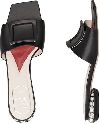 (W) 로저비비에 크리스탈 스퀘어 슬라이드 (블랙) RVW6913217091TB999 Shop (W) 로저비비에 크리스탈 스퀘어 슬라이드 (블랙) RVW6913217091TB999