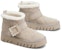 (W) Roger Vivier But Suede Bulat Selesa Paras Betis 'Beige' RVW71637150OYK1E54