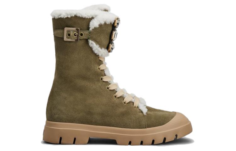 (W) Roger Vivier Suede Round Toe Zip Booties 'Brown' 圖 2