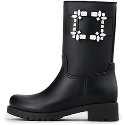 (Women) Roger Vivier Tempette Viv' PVC 'Black Crystal Buckle' RVW43230010CZZB999 Buy (Women) Roger Vivier Tempette Viv' PVC 'Black Crystal Buckle' RVW43230010CZZB999