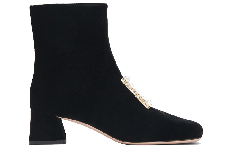 (W) Roger Vivier Très Vivier 'Black Buckle Ankle Boot' 圖 2