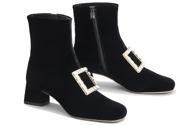 (W) Roger Vivier Très Vivier 'Black Buckle Ankle Boot' 圖 3