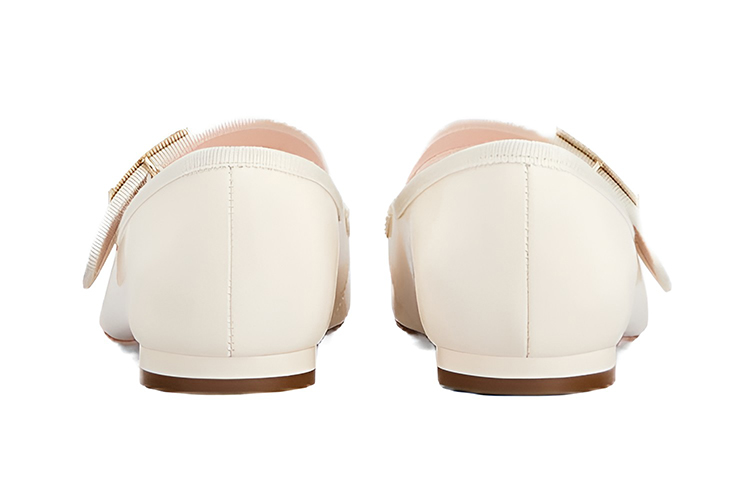 (W) Roger Vivier Très Vivier Babies 'Metal Buckle Patent Ivory' 圖 4