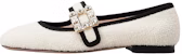(W) Roger Vivier Très Vivier Babies 'Buckle Kristal Putih' RVW44931980OGXC019