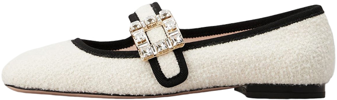 (Women) Roger Vivier Très Vivier Babies 'White Crystal Buckle' RVW44931980OGXC019 Buy (Women) Roger Vivier Très Vivier Babies 'White Crystal Buckle' RVW44931980OGXC019