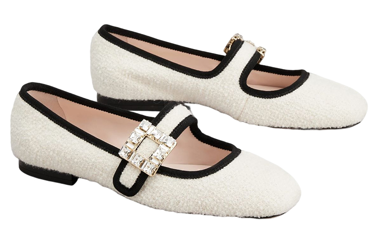 (W) Roger Vivier Très Vivier Babies 'White Crystal Buckle' 圖 2